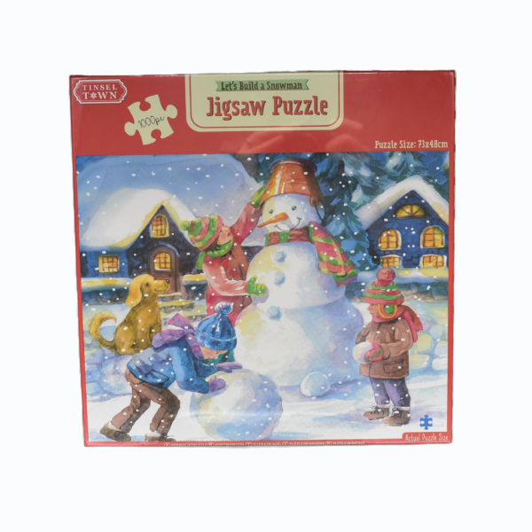 Tinsel Town 1000 Piece Jigsaw - Let's Build a Snowman