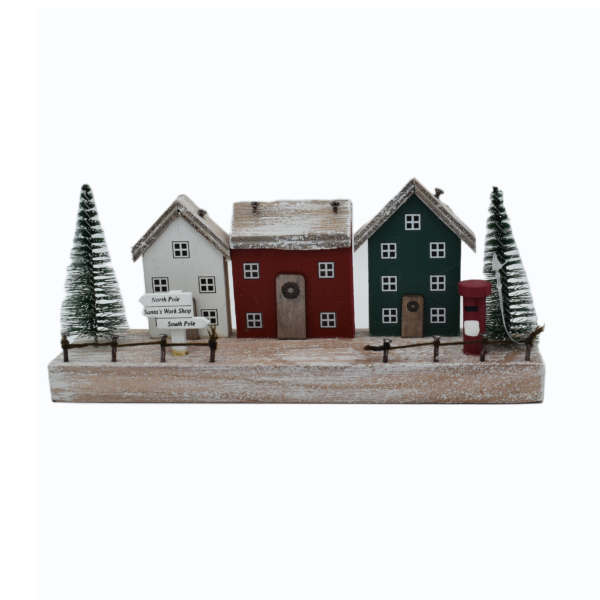 Modern Festive Snow Village Decoration